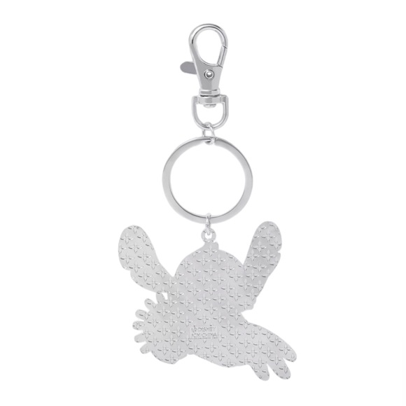 Disney Surfboard Stitch Keychain Bag Charm with Rhinestones NEW - Picture 2 of 6